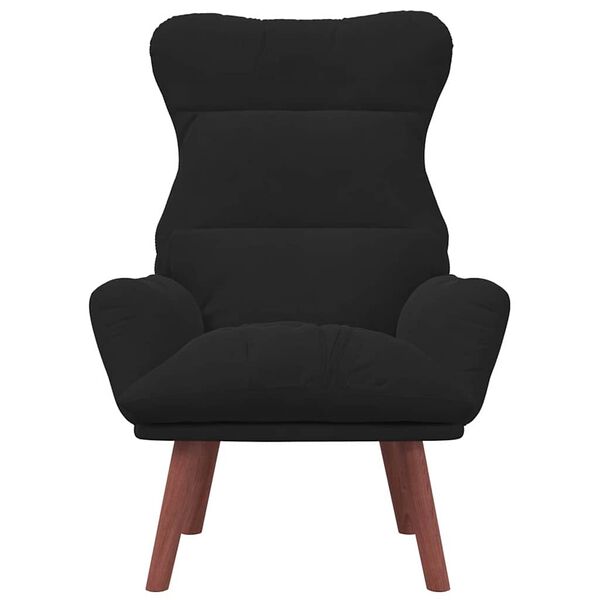 vidaXL Relaxing Chair Black 69 x 74 x 93 cm Velvet