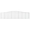 vidaXL Arched Gabion Baskets 25 pcs 400x50x80/100 cm Galvanised Iron