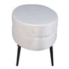 Venture Home Ottoman Otto 100x40x41 cm Velvet Off-white