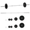 vidaXL Barbell with Plates Set 30 kg Cast Iron