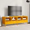 vidaXL TV Cabinet Mustard Yellow 135x39x43.5 cm Cold-rolled Steel