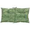 vidaXL Lowback Chair Cushions 2 pcs Leaf Pattern Fabric