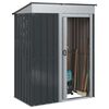vidaXL Garden Sheds Anthracite 137 x 81 x 180 cm Metal