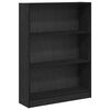 vidaXL Bookshelf Black Oak 80 x 24 x 109 cm Engineered Wood