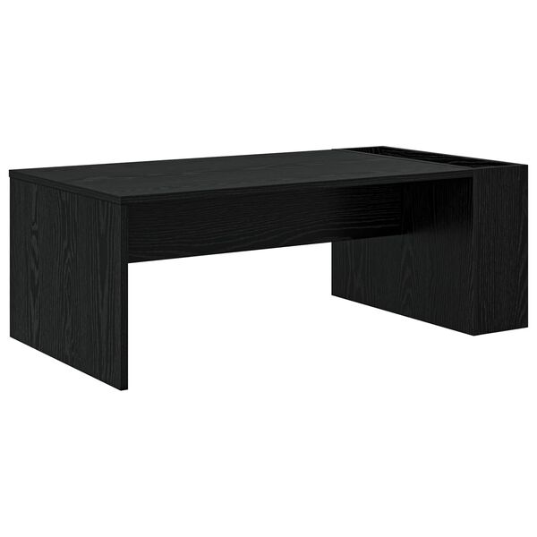 vidaXL Coffee Table Black Oak 95 x 50 x 34 cm Engineered Wood