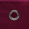 vidaXL Storage Boxes with Covers 4 pcs 28x28x28 cm Dark Red