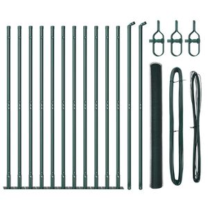 vidaXL Fence Post Green