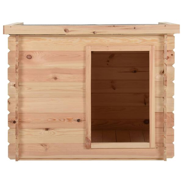 vidaXL Dog House 102.5x88x84 cm Solid Pine Wood 14 mm