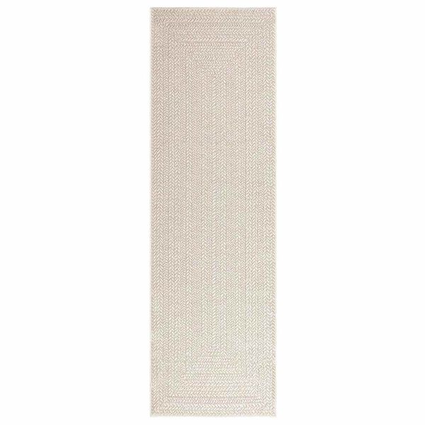 vidaXL Rug ZIZUR Cream 80x250 cm Jute Look Indoor and Outdoor