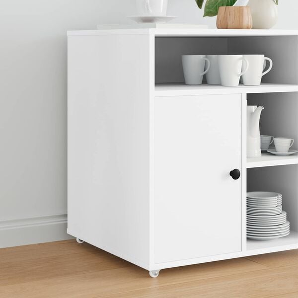 vidaXL Caster 2 pcs White 42 x 11.5 x 29 mm Iron