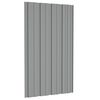 vidaXL Roof Panel 12 pcs Grey 80 x 45 cm Galvanised steel