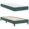 vidaXL Box Spring Bed with Mattress Dark Green 80 x 220 cm Fabric