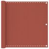 vidaXL Balcony Screen Terracotta 90x300 cm HDPE