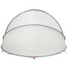 vidaXL Pool Dome Folding Manual Grey and Orange 546 x 516 x 250 cm