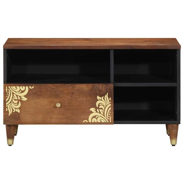 vidaXL TV Cabinet Honey Brown 80 x 33 x 46 cm Solid Mango Wood