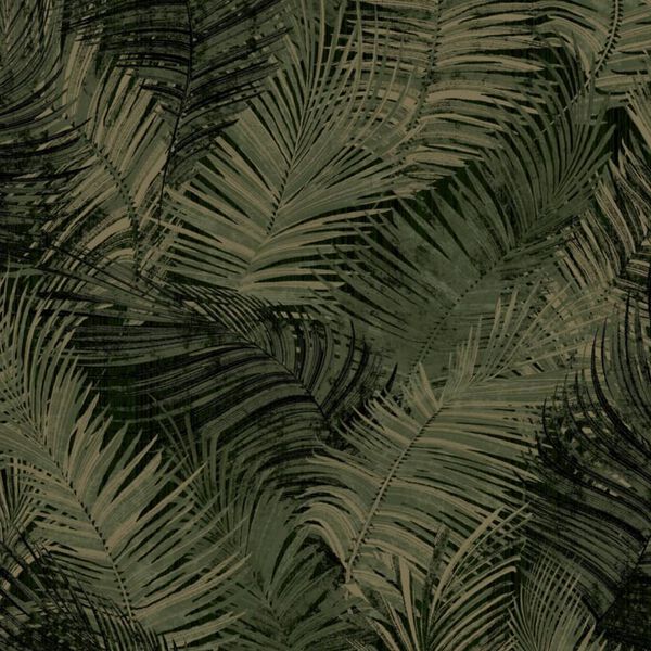 DUTCH WALLCOVERINGS Wallpaper Palm Green