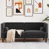 vidaXL Chesterfield Sofa Other Black 174 x 74.5 x 70.5 cm Velvet