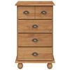 vidaXL Chest of Drawer ASKIM Brown 45.8 x 40 x 79 cm Solid Pine Wood