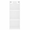 vidaXL Highboard White 34.5x34x180 cm Engineered Wood