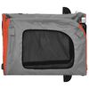 vidaXL Pet Bike Trailer with Storage Orange and grey 124 x 53 x 53 cm