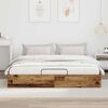 vidaXL Ottoman Bed Frame Old Wood 160 x 200 cm Engineered Wood