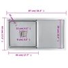 vidaXL Handmade Kitchen Sink Stainless Steel