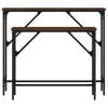 vidaXL Console Tables 2 pcs Brown Oak Engineered Wood