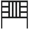 vidaXL Bed Headboard Black 96x4x100 cm Solid Wood Pine