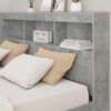 vidaXL Bookcase Bed Concrete grey 140 x 200 cm Engineered wood