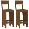 vidaXL Bar Stools 2 pcs Honey Brown 40x48.5x115.5 cm Solid Wood Pine