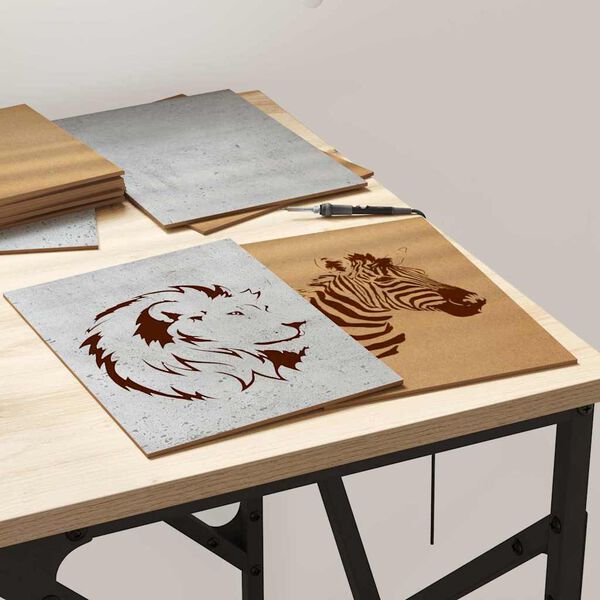 vidaXL Decor Panels 12 pcs Concrete Grey 21 x 30 x 0.27 cm