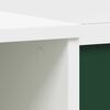 vidaXL Desk with Open Storage and Chalkboard with Shelf ROROS White