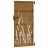 vidaXL Garden Gate 85x200 cm Corten Steel Grass Design