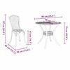 vidaXL Garden Dining Set 7 pcs Bronze Aluminium