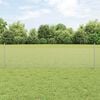 vidaXL Fence with Post Silver 0.5 x 10 m Steel