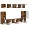 vidaXL TV Cabinet Set Wall-mounted 5 pcs Smoked Oak Engineered Wood
