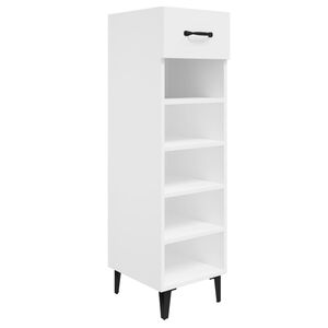 vidaXL Shoe Cabinet White 30x35x105 cm Engineered Wood