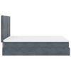 vidaXL Ottoman Bed with Mattresses Dark Grey 140x200cm Velvet