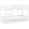 vidaXL Bunk Bed White 75x190 cm Solid Wood Pine