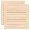 vidaXL Louvred doors 2 pcs Natural 39.5 x 39.4 cm Solid Pine Wood