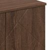 vidaXL Bathroom Furniture Set 3 pcs Brown Oak Engineered wood & Metal