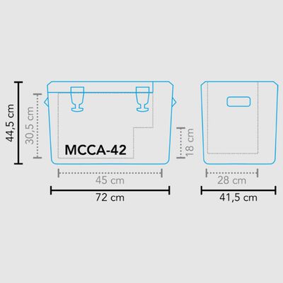 Mestic 3-in-1 Cool Box Compressor MCCA-42 Black 42 L
