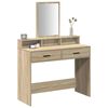 vidaXL Dressing Table Sonoma Oak 100 x 41 x 140 cm Engineered Wood