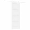 vidaXL Sliding Door 73.5 x 198.5 cm Engineered Wood White