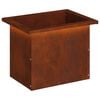 vidaXL Garden Planter with LED Rusty 30 x 40 x 30 cm Weathering Steel