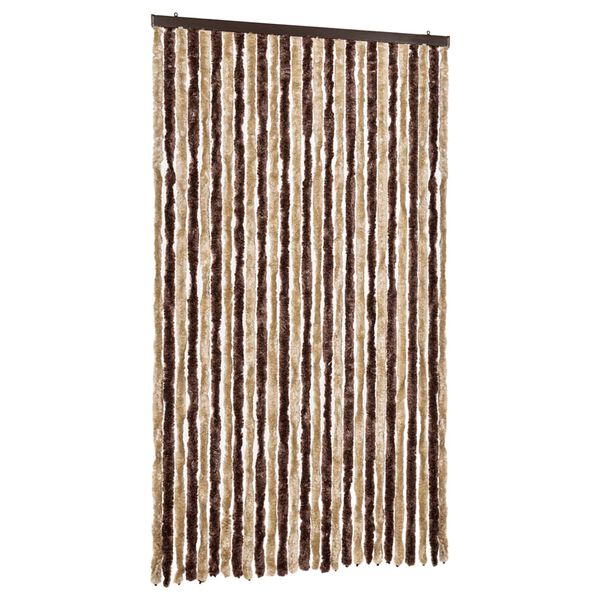 vidaXL Insect Curtain Beige and Light Brown 118x220 cm Chenille