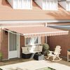 vidaXL Retractable Awning Manual Multicolour 400 x 300 cm