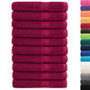 vidaXL Premium Sauna Towels "SOLUND" 10 pcs Bordeaux 80x200 cm 600 gsm