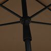 vidaXL Garden Parasol with Pole 210x140 cm Taupe