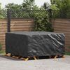 vidaXL Furniture Cover Plain Black 180 x 190 x 85 cm 600D